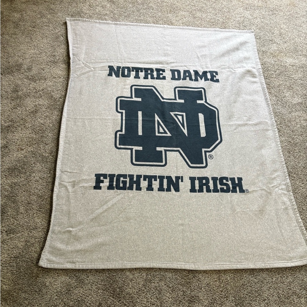 Gear For Sports Notre Dame Blanket - Gray and Black